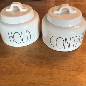 Rae Dunn Hold Contain Canisters